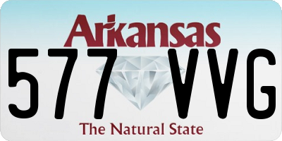 AR license plate 577VVG