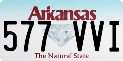 AR license plate 577VVI
