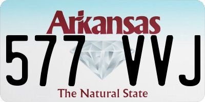 AR license plate 577VVJ