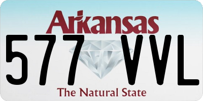AR license plate 577VVL