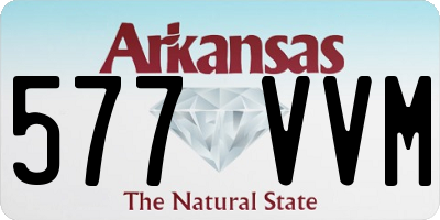 AR license plate 577VVM