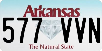 AR license plate 577VVN