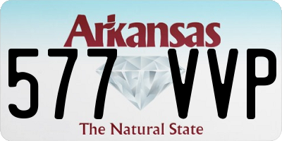 AR license plate 577VVP