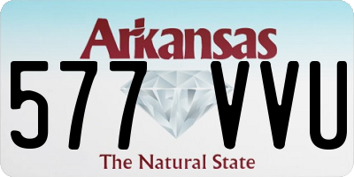 AR license plate 577VVU