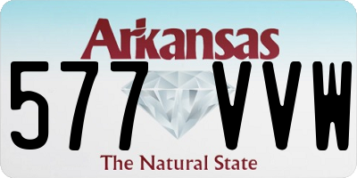 AR license plate 577VVW
