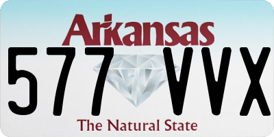 AR license plate 577VVX