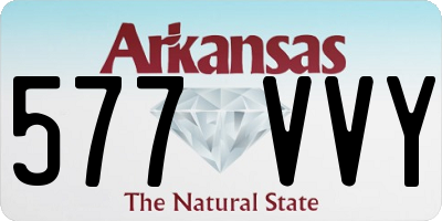 AR license plate 577VVY