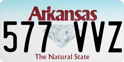 AR license plate 577VVZ