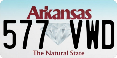 AR license plate 577VWD