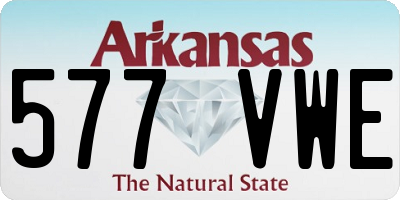AR license plate 577VWE