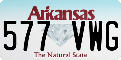 AR license plate 577VWG