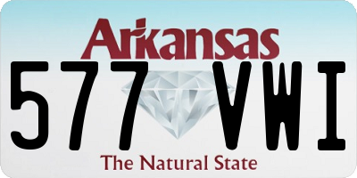 AR license plate 577VWI