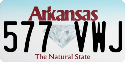 AR license plate 577VWJ