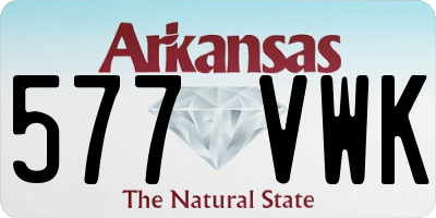 AR license plate 577VWK