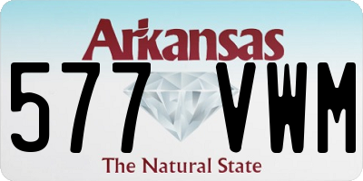 AR license plate 577VWM
