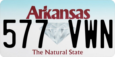 AR license plate 577VWN