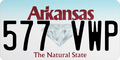 AR license plate 577VWP