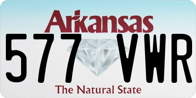 AR license plate 577VWR