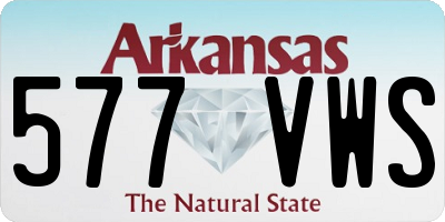AR license plate 577VWS