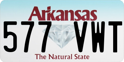 AR license plate 577VWT