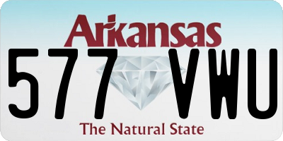 AR license plate 577VWU