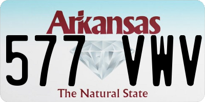 AR license plate 577VWV