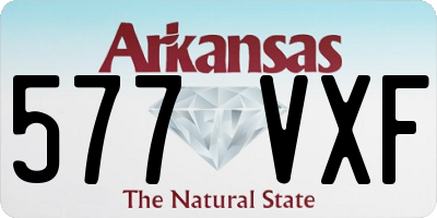 AR license plate 577VXF