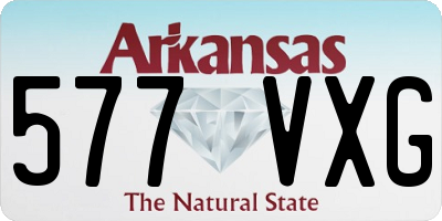 AR license plate 577VXG