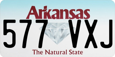 AR license plate 577VXJ
