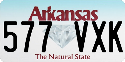 AR license plate 577VXK