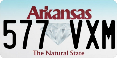 AR license plate 577VXM