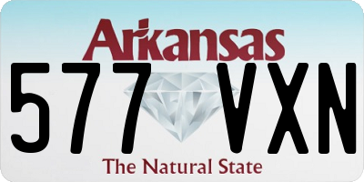 AR license plate 577VXN