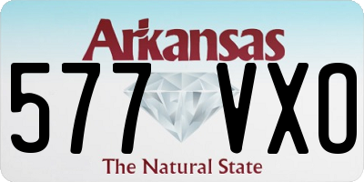 AR license plate 577VXO