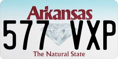 AR license plate 577VXP
