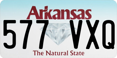 AR license plate 577VXQ