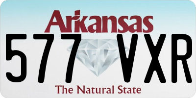 AR license plate 577VXR