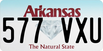 AR license plate 577VXU