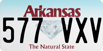 AR license plate 577VXV