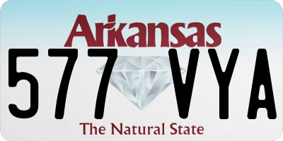 AR license plate 577VYA