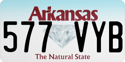 AR license plate 577VYB