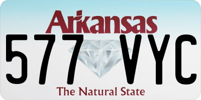AR license plate 577VYC