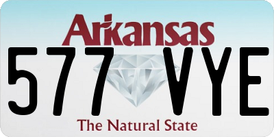 AR license plate 577VYE