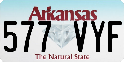 AR license plate 577VYF