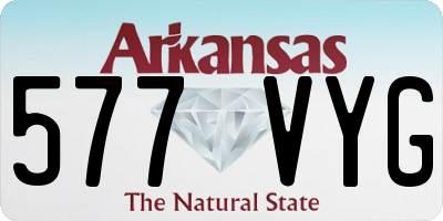 AR license plate 577VYG