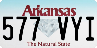 AR license plate 577VYI