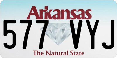 AR license plate 577VYJ