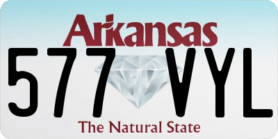 AR license plate 577VYL