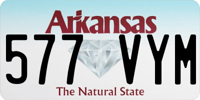 AR license plate 577VYM