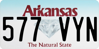 AR license plate 577VYN