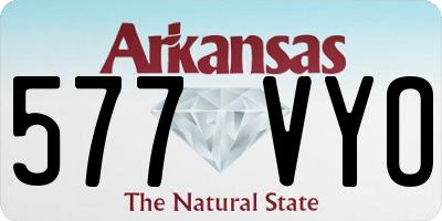 AR license plate 577VYO